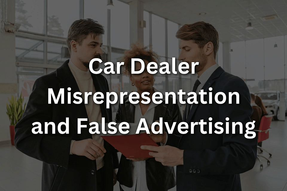 car dealer misrepresentation and false advertising