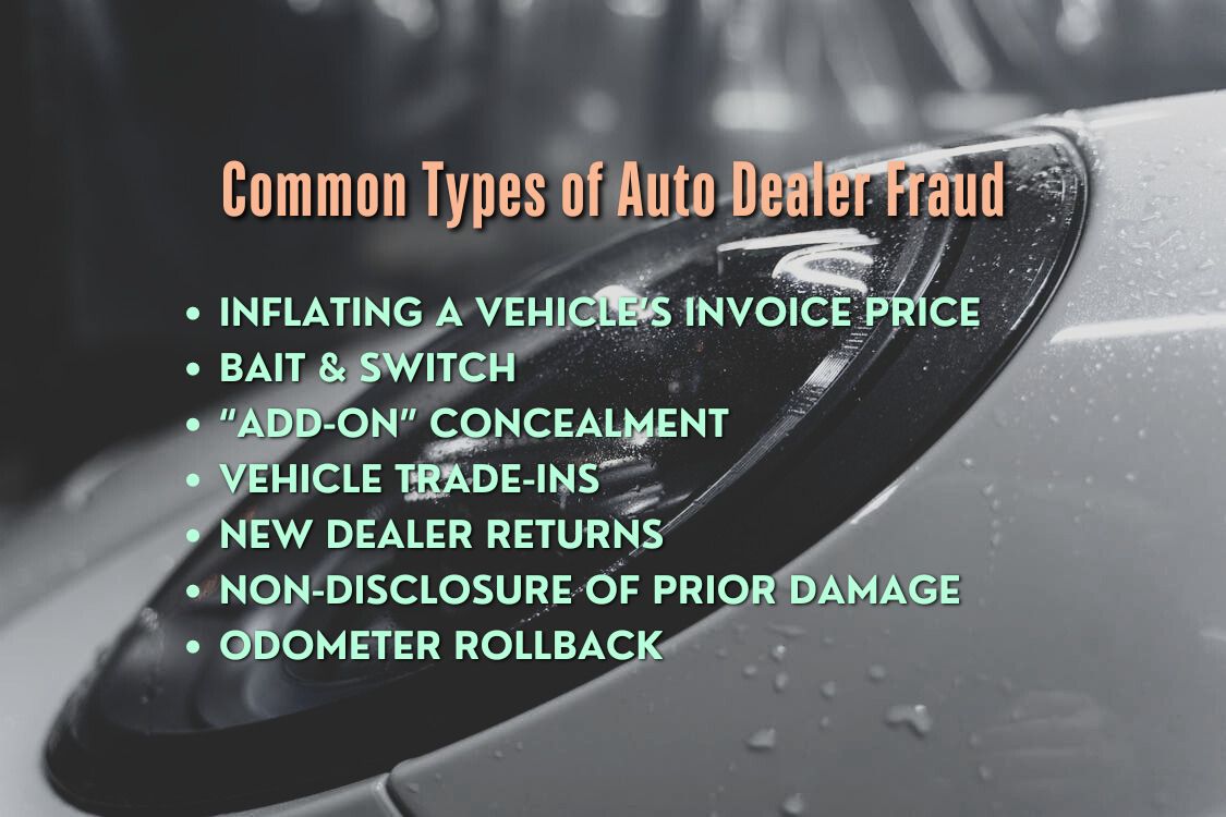 Common Types of Auto Dealer Fraud